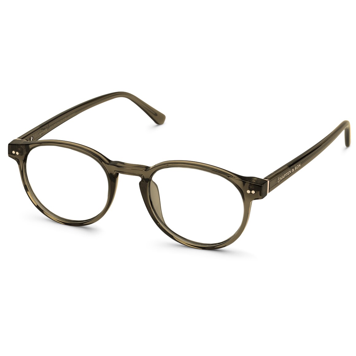 Kpten & Son Marais Transparent Olive mit Sehstärke